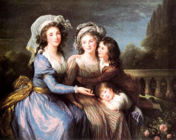  Marquise de Roug with Her Sons Alexis and Adrien